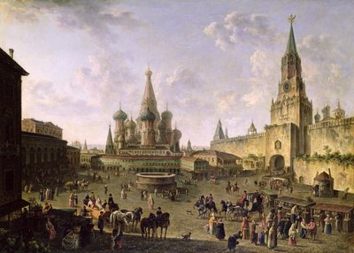 Piazza Rossa, Mosca, 1801 da Fedor Yakovlevich Alekseev
